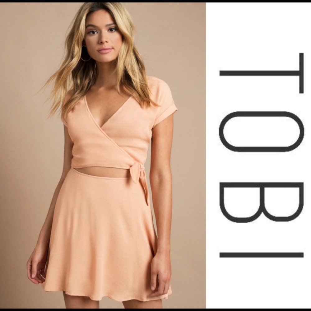TOBI peach dress